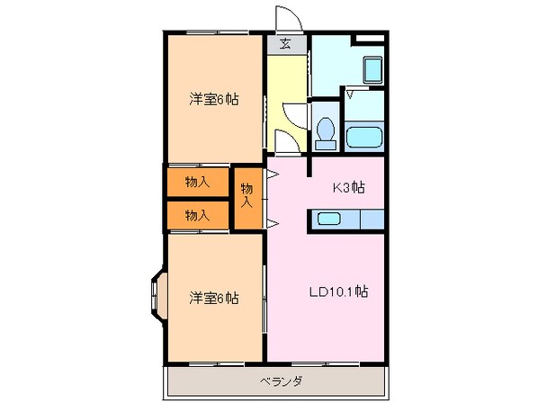 アンジュ神ノ倉の物件間取画像